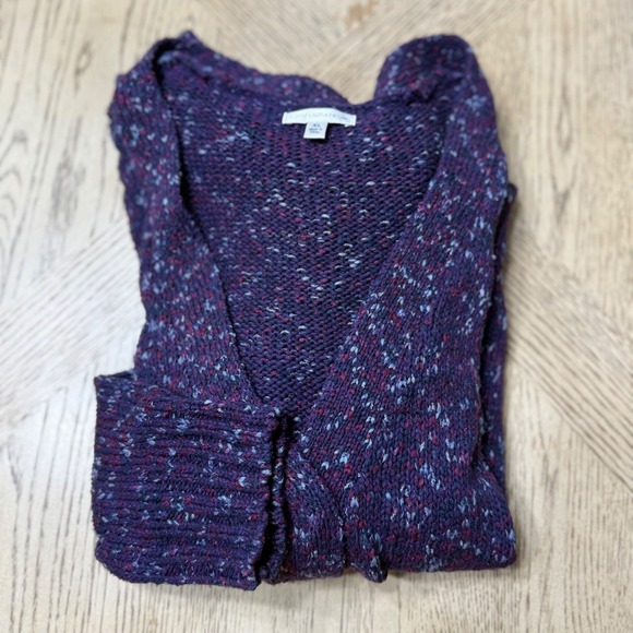 Croft & Barrow Womens XL Purple Knit Long Sleeve Open Front Cardigan Sweater - Picture 1 of 9